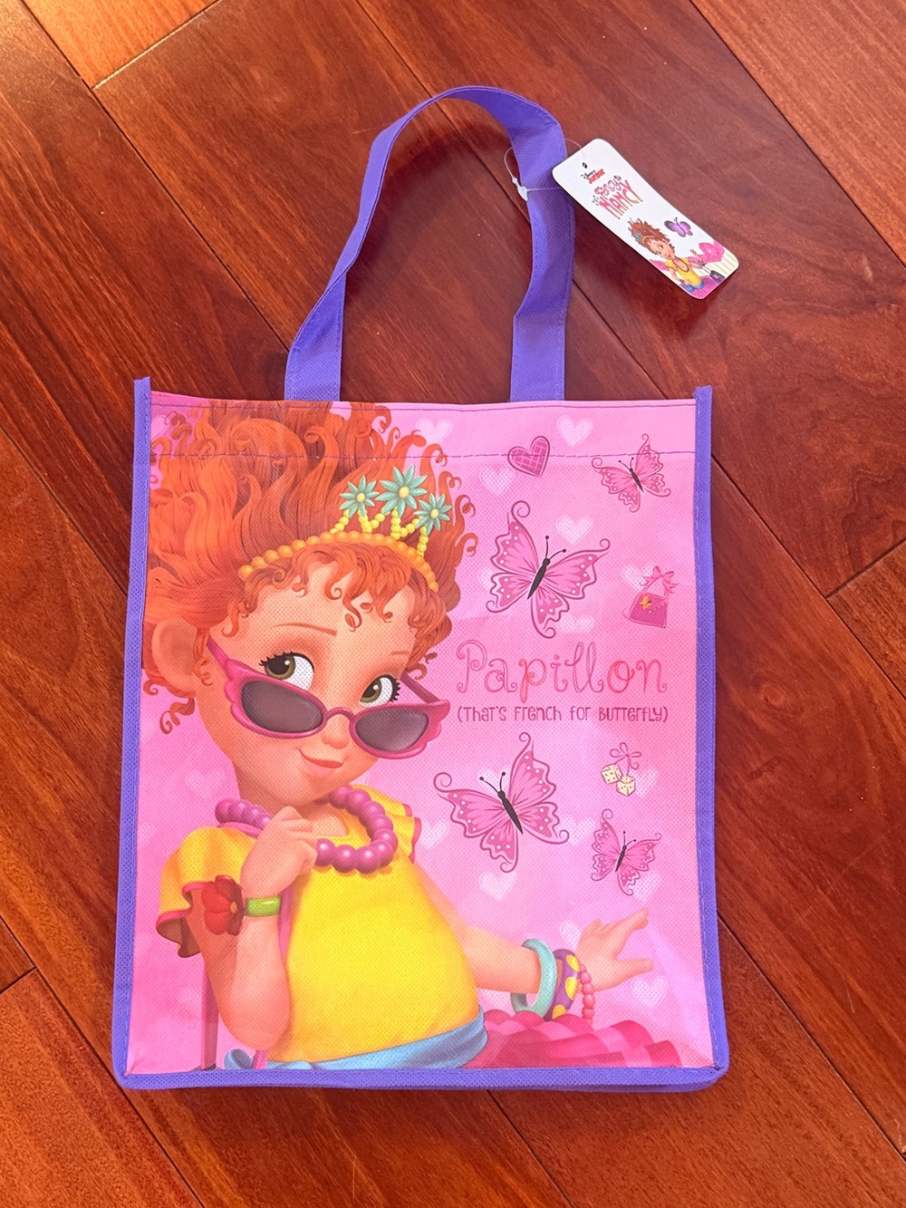 Pink & Purple 'Fancy Nancy Papillon' Girls Tote Bag